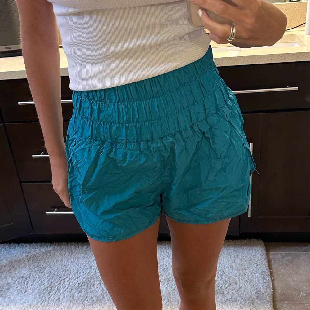 Free People Women's Teal Athletic Shorts